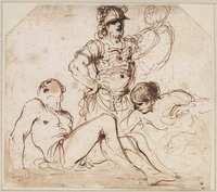 H 057
<br/>
Marteldood van de heilige Laurentius
<br/>
<em>Guercino (1591-1666)</em>